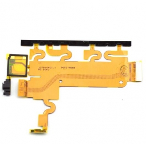 Lanksčioji jungtis Sony L39h C6902 / C6903 / Xperia Z1 šoninių mygtukų su mikrofonu ir zumerio jungtimi