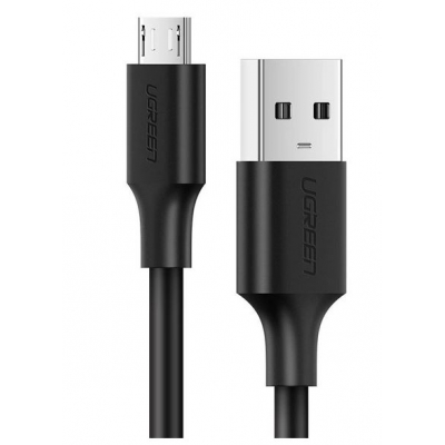USB kabelis Ugreen microUSB 1.5m (2A) juodas USB kabelis Ugreen microUSB 1.5m (2A) juodas