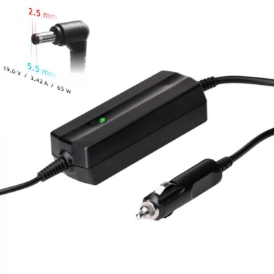 Automobilinis nešiojamojo kompiuterio pakrovėjas Akyga AK-ND-31 (19V / 3.42A 65W 5.5 x 2.5mm) ASUS / TOSHIBA 1.2m Automobilinis nešiojamojo kompiuterio pakrovėjas Akyga AK-ND-31 (19V / 3.42A 65W 5.5 x 2.5mm) ASUS / TOSHIBA 1.2m