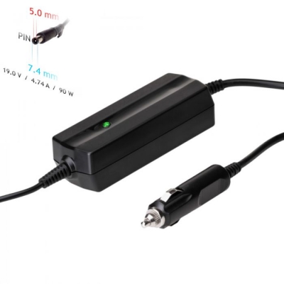 Automobilinis nešiojamojo kompiuterio pakrovėjas Akyga AK-ND-32 (19V / 4.74A 90W 7.4 x 5.0mm + pin) HP 1.2m Automobilinis nešiojamojo kompiuterio pakrovėjas Akyga AK-ND-32 (19V / 4.74A 90W 7.4 x 5.0mm + pin) HP 1.2m