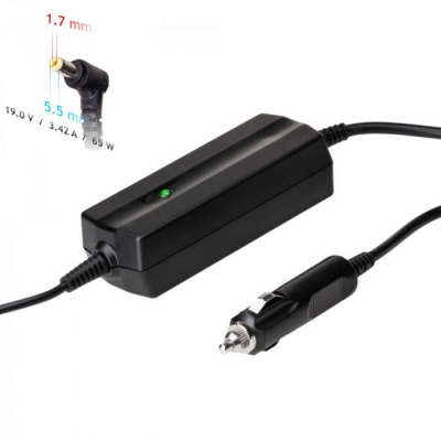 Automobilinis nešiojamojo kompiuterio pakrovėjas Akyga AK-ND-34 (19V / 3.42A 65W 5.5 x 1.7mm) ACER 1.2m Automobilinis nešiojamojo kompiuterio pakrovėjas Akyga AK-ND-34 (19V / 3.42A 65W 5.5 x 1.7mm) ACER 1.2m