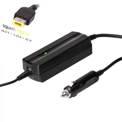 Automobilinis nešiojamojo kompiuterio pakrovėjas Akyga AK-ND-41 (20V  /  3.25A 65W) Slim Tip LENOVO 1.2m
