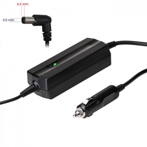 Automobilinis nešiojamojo kompiuterio pakrovėjas Akyga AK-ND-76 (19.5V / 2.31A 45W 4.5 x 3.0mm + pin) HP 1.2m