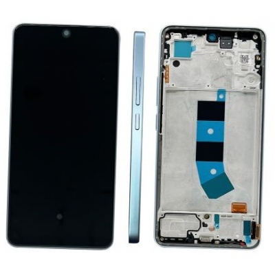 Ekranas Xiaomi Redmi Note 13 4G su lietimui jautriu stikliuku ir rėmeliu Ice Blue originalus (service pack) Ekranas Xiaomi Redmi Note 13 4G su lietimui jautriu stikliuku ir rėmeliu Ice Blue originalus (service pack)