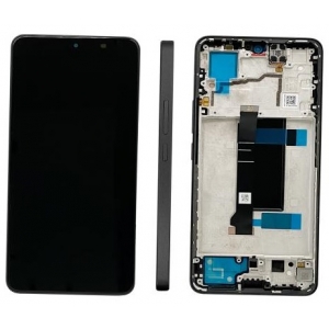 Ekranas Xiaomi Redmi Note 13 Pro 5G su lietimui jautriu stikliuku ir rėmeliu Midnight Black (compatible with Poco X6 5G) originalus (service pack)