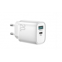 Įkroviklis JOYROOM (L-QP2011) (1xUSB-C;1xUSB 3A 20W) baltas