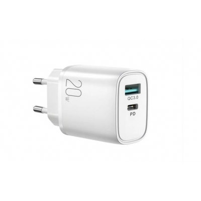 Įkroviklis JOYROOM (L-QP2011) (1xUSB-C;1xUSB 3A 20W) baltas Įkroviklis JOYROOM (L-QP2011) (1xUSB-C;1xUSB 3A 20W) baltas