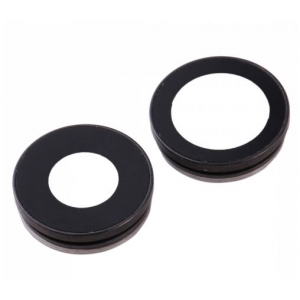 iPhone 11 kameros stikliukas su rėmeliu Black (2pcs)