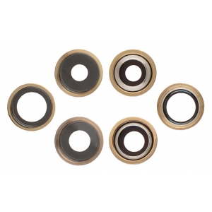 iPhone 13 Pro kameros stikliukas su rėmeliu Gold (3pcs)