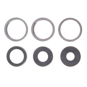 iPhone 13 Pro Max kameros stikliukas su rėmeliu Graphite (3pcs)