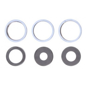 iPhone 13 Pro Max kameros stikliukas su rėmeliu Sierra Blue (3pcs)