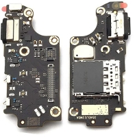 Lanksčioji jungtis Xiaomi Poco F2 Pro su įkrovimo kontaktu ir mikrofonu, SIM kortelės kontaktu