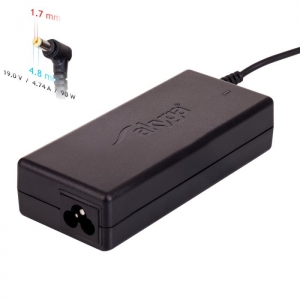 Nešiojamojo kompiuterio pakrovėjas Akyga AK-ND-08 (19V / 4.74A 90W 4.8 x 1.7mm) HP 1.2m