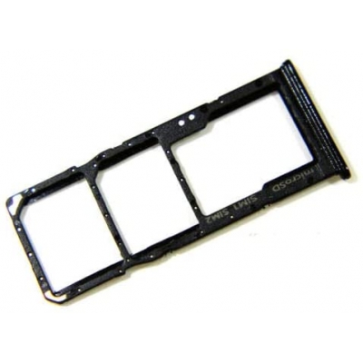 SIM kortelės laikiklis Samsung A715 A71 2020 Prism Crush Black SIM kortelės laikiklis Samsung A715 A71 2020 Prism Crush Black