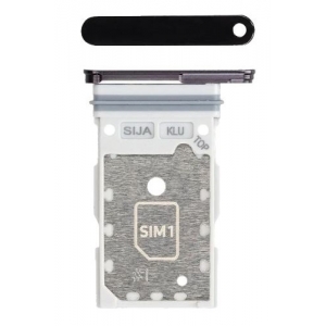 SIM kortelės laikiklis Samsung S901 / S906 S22 / S22 Plus Dual Phantom Black