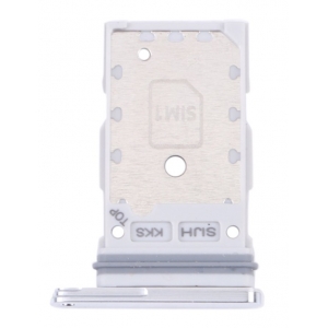 SIM kortelės laikiklis Samsung S901 / S906 S22 / S22 Plus Dual White