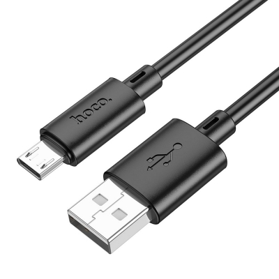 USB kabelis HOCO X88 microUSB juodas 1m
