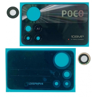 Xiaomi Poco X4 Pro 5G kameros stikliukas Black 108MP (only lens 2pcs) Xiaomi Poco X4 Pro 5G kameros stikliukas Black 108MP (only lens 2pcs)