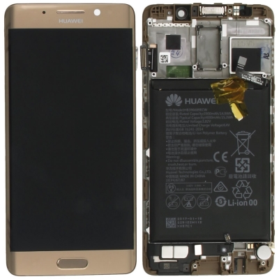 Ekranas Huawei Mate 9 Pro su lietimui jautriu stikliuku ir rėmeliu ir baterija Haze Gold originalus (service pack) Ekranas Huawei Mate 9 Pro su lietimui jautriu stikliuku ir rėmeliu ir baterija Haze Gold originalus (service pack)