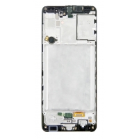 Ekranas Samsung A315 A31 2020 su lietimui jautriu stikliuku ir rėmeliu Black originalus (service pack)