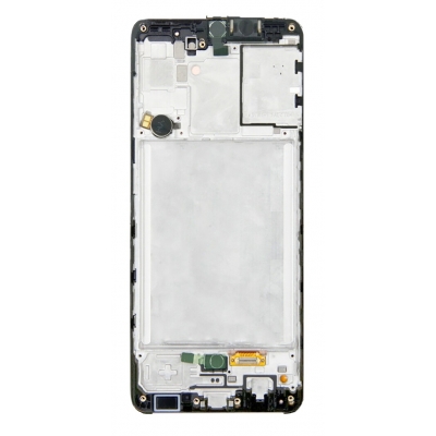Ekranas Samsung A315 A31 2020 su lietimui jautriu stikliuku ir rėmeliu Black originalus (service pack)