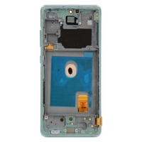 Ekranas Samsung G780 / G781 S20 FE su lietimui jautriu stikliuku ir rėmeliu Cloud Mint Oled (real size)