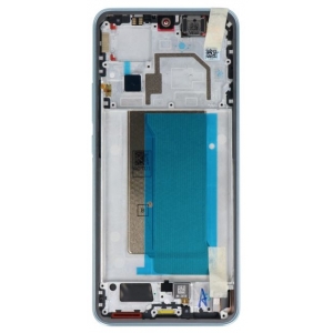 Ekranas Xiaomi 13T 5G / 13T Pro 5G su lietimui jautriu stikliuku ir rėmeliu Alpine Blue originalus (service pack)