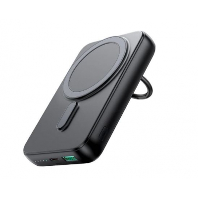 Išorinė baterija POWER BANK JOYROOM (JR-W050) 10000mAh su belaidžiu įkrovikliu (Magsafe 20W) juoda