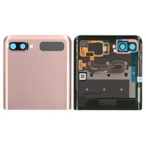 Ekranas Samsung F707 Z Flip 5G su lietimui jautriu stikliuku ir rėmeliu išorinis (Outer) Mystic Bronze originalus (used Grade B)