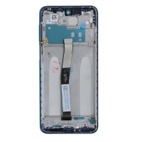 Ekranas Xiaomi Redmi Note 9 Pro / Note 9S su lietimui jautriu stikliuku ir rėmeliu Blue originalus (service pack)