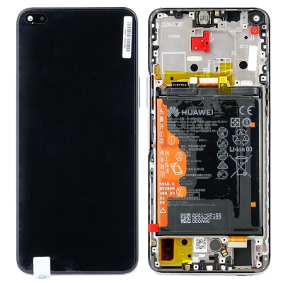 Ekranas Huawei Nova 8i / Honor 50 Lite / Honor X20 su lietimui jautriu stikliuku ir rėmeliu Black originalus (service pack) Ekranas Huawei Nova 8i / Honor 50 Lite / Honor X20 su lietimui jautriu stikliuku ir rėmeliu Black originalus (service pack)
