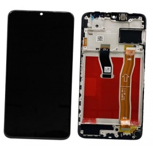 Ekranas Huawei Nova Y70 / Nova Y70 Plus su lietimui jautriu stikliuku ir rėmeliu ir baterija Black originalus (service pack)