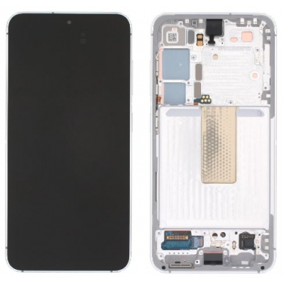 Ekranas Samsung S911 S23 5G su lietimui jautriu stikliuku ir rėmeliu Lime originalus (service pack) Ekranas Samsung S911 S23 5G su lietimui jautriu stikliuku ir rėmeliu Lime originalus (service pack)