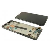 Ekranas Xiaomi Mi 11i / Mi 11X / Mi 11X Pro / Poco F3 su lietimui jautriu stikliuku ir rėmeliu Black originalus (service pack)