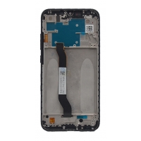 Ekranas Xiaomi Redmi Note 8 / Note 8 2021 su lietimui jautriu stikliuku ir rėmeliu Black originalus (service pack)