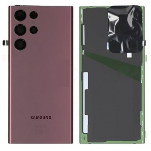 Galinis dangtelis Samsung S908 S22 Ultra Burgundy originalus (service pack)