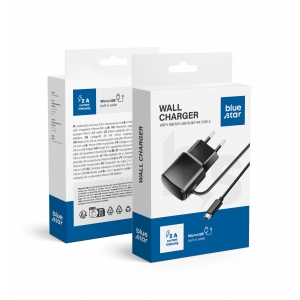 Įkroviklis Blue Star (TFK-TC-1100B) microUSB 2A juodas