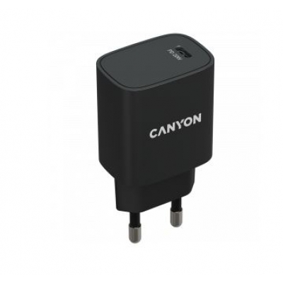 Įkroviklis CANYON H-20 (1xUSB-C 20W) juodas Įkroviklis CANYON H-20 (1xUSB-C 20W) juodas
