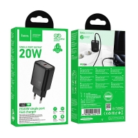Įkroviklis HOCO N60 (1xUSB-C 20W) juodas