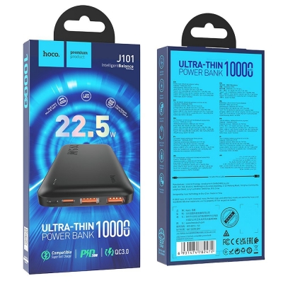 Išorinė baterija POWER BANK HOCO J101 10000mAh juoda Išorinė baterija POWER BANK HOCO J101 10000mAh juoda