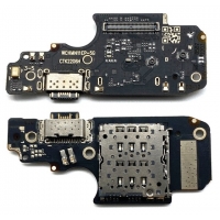 Lanksčioji jungtis Xiaomi Poco X4 Pro 5G su įkrovimo kontaktu ir mikrofonu, SIM kortelės kontaktu originali (service pack)