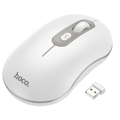 Pelė HOCO GM21 belaidė baltos spalvos Pelė HOCO GM21 belaidė baltos spalvos