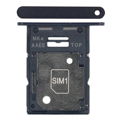 SIM kortelės laikiklis Samsung A155 A15 4G Brave Black originalus (service pack) SIM kortelės laikiklis Samsung A155 A15 4G Brave Black originalus (service pack)
