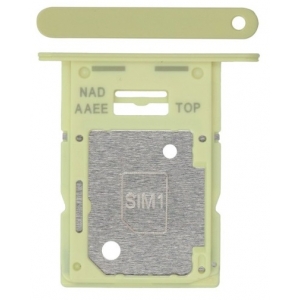 SIM kortelės laikiklis Samsung A155 A15 4G Yellow originalus (service pack)