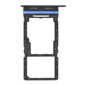 SIM kortelės laikiklis Samsung A165 A16 4G Black originalus (service pack)