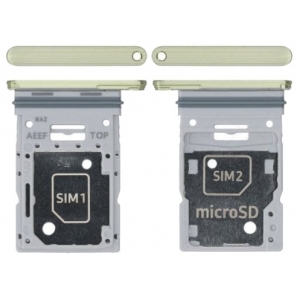 SIM kortelės laikiklis Samsung A556 A55 5G Awesome Lemon originalus (service pack)