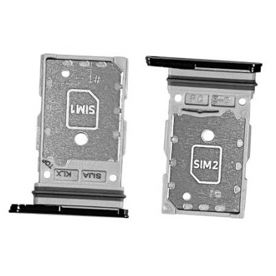 SIM kortelės laikiklis Samsung S901 / S906 S22 / S22 Plus Dual Phantom Black originalus (service pack) SIM kortelės laikiklis Samsung S901 / S906 S22 / S22 Plus Dual Phantom Black originalus (service pack)