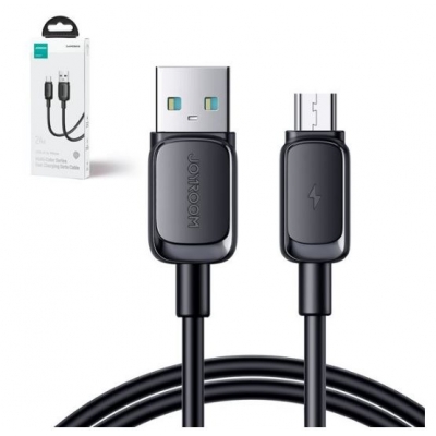 USB kabelis JOYROOM (S-AM018A14) microUSB (2.4A) 2m juodas USB kabelis JOYROOM (S-AM018A14) microUSB (2.4A) 2m juodas