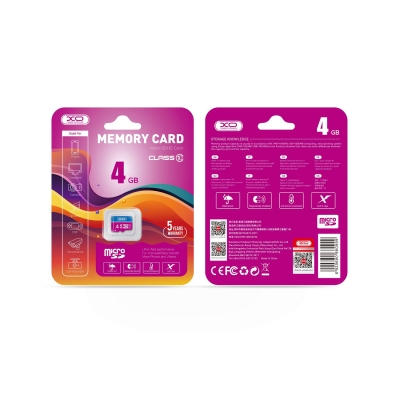 Atminties korta XO MicroSD 4GB (class10) Atminties korta XO MicroSD 4GB (class10)