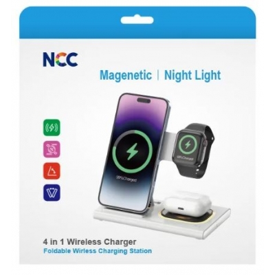 Belaidis įkroviklis NCC 4in1 (Phone,Watch,Pods) Belaidis įkroviklis NCC 4in1 (Phone,Watch,Pods)